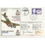 Jim Clay signed RAF Andover FDC 60th Anniversary 1st Long-Distance International Air Race Circuit of