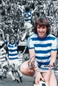 Autographed Stan Bowles 12 X 8 Photo - Colorized, Depicting A Montage Of Images Relating To Queens