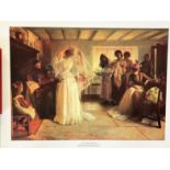 John Henry Frederick Bacon 26x21 Colour Print Titled The Wedding Morning. All autographs come with a