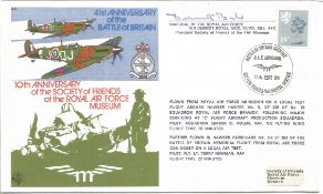 WW2 Fighter ace MRAF Dermot Boyle AFC Battle of Britain signed RAF 41st ann BOB cover. All