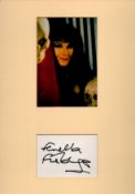 Fenella Fielding 12x8 overall mounted signature piece includes signed album page and colour photo