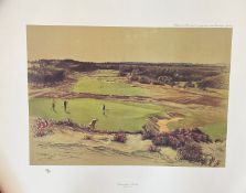 Cecil Aldin Limited Edition 25x20 Colour Print Titled Sunningdale-The 4th. All autographs come