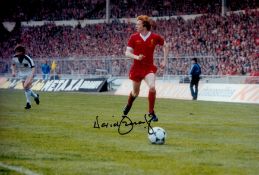 Football. David Fairclough Signed 12x8 inch Colour Liverpool FC Photo. Signed in black ink. Good