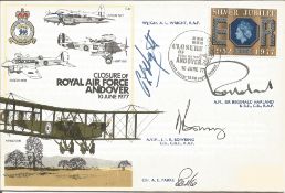 RAF Andover multiple signed RAF cover. Flown and signed by AVM Bowring, Air Marshall Sir R