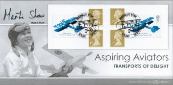 Martin Shaw signed Aspiring Aviators - transports of delight FDC. 18/9/2003 Liverpool postmark.