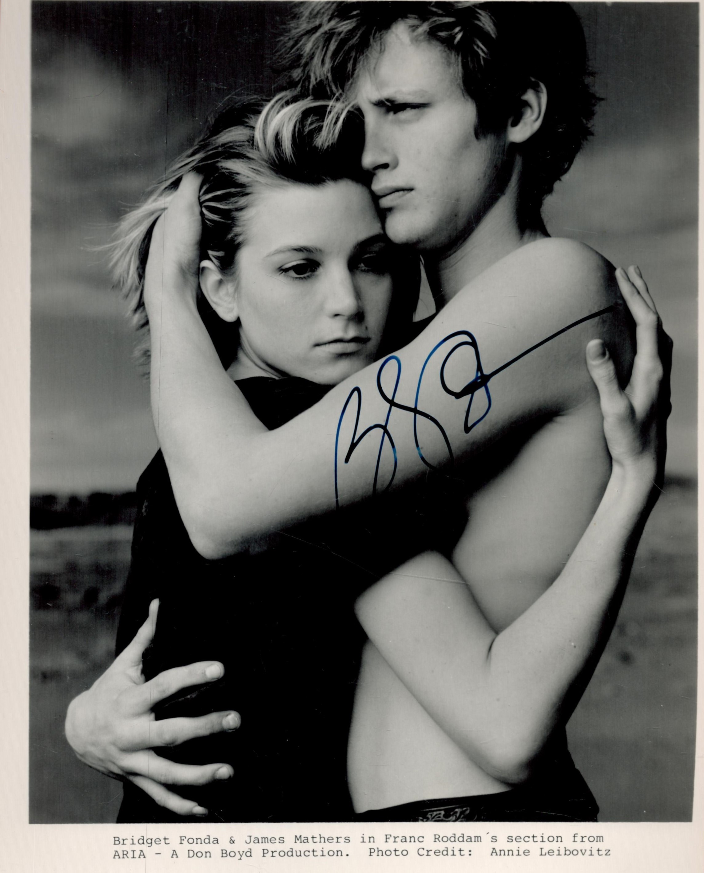 Bridget Fonda signed 10x8 black and white promo photo. All autographs come with a Certificate of