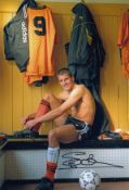 Football Autographed Steve Bull 12 X 8 Photo - Col, Depicting Wolves Centre-Forward Steve Bull