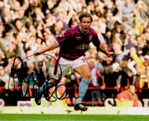 Football. Paul Merson Signed 10x8 inch Colour Aston Villa FC Photo. Signed in black ink. Good