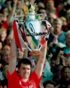 Football. Gary Pallister Signed 10x8 inch Man Utd FC Colour Photo. Signed in black ink. Good