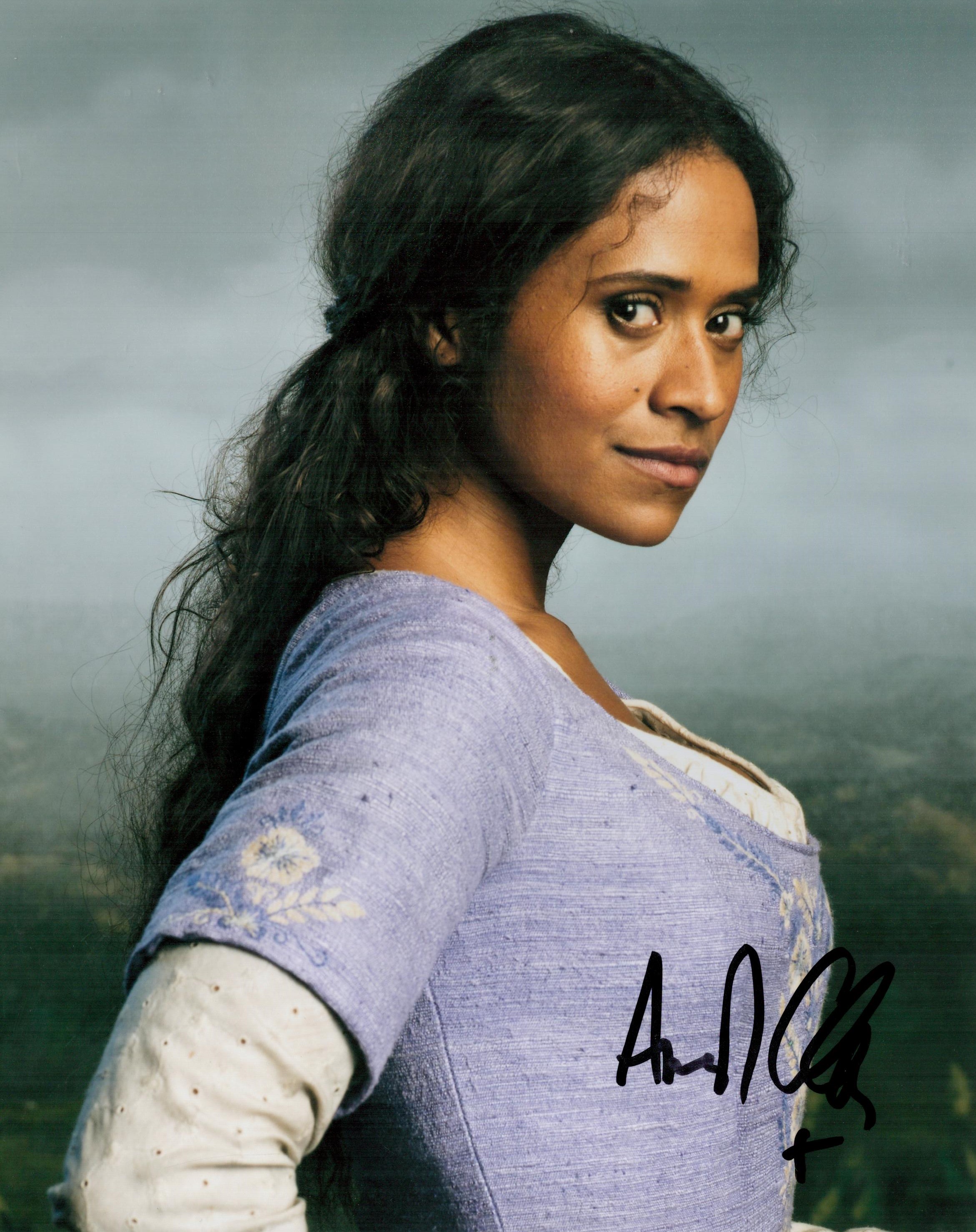 Angel Coulby signed 10x8 colour photo. Coulby is an English actress in film, television, and