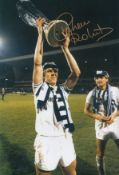 Autographed Graham Roberts 12 X 8 Photo : Col, Depicting Tottenham Captain Graham Roberts Holding