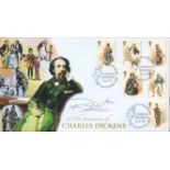 Ray Winstone signed 200th anniv of Charles Dickens FDC. 19/6/2012 Broadstairs postmark. All