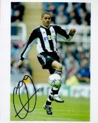 Jermaine Jenas signed 10x8 Newcastle United colour photo. All autographs come with a Certificate
