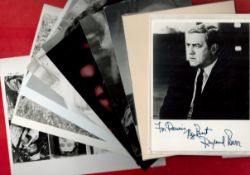 TV and Film Collection of 10 Vintage Signed Photos approx size 10 x 8, Includes Raymond Burr,
