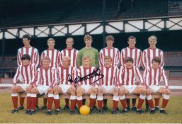 Autographed Colin Todd 12 X 8 Photo : Col, Depicting Sunderland Players Including Centre-Half