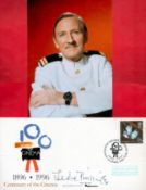 Leslie Phillips (1924-2022) Actor Signed First Day Cover With Photo. All autographs come with a