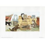 Linda Jane Smith Print. Print Showing Cats. Printed in England. All autographs come with a