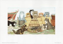 Linda Jane Smith Print. Print Showing Cats. Printed in England. All autographs come with a