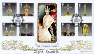 Ingrid Seward signed The Crown Jewels FDC. 23/8/11 London SW1 postmark. All autographs come with a