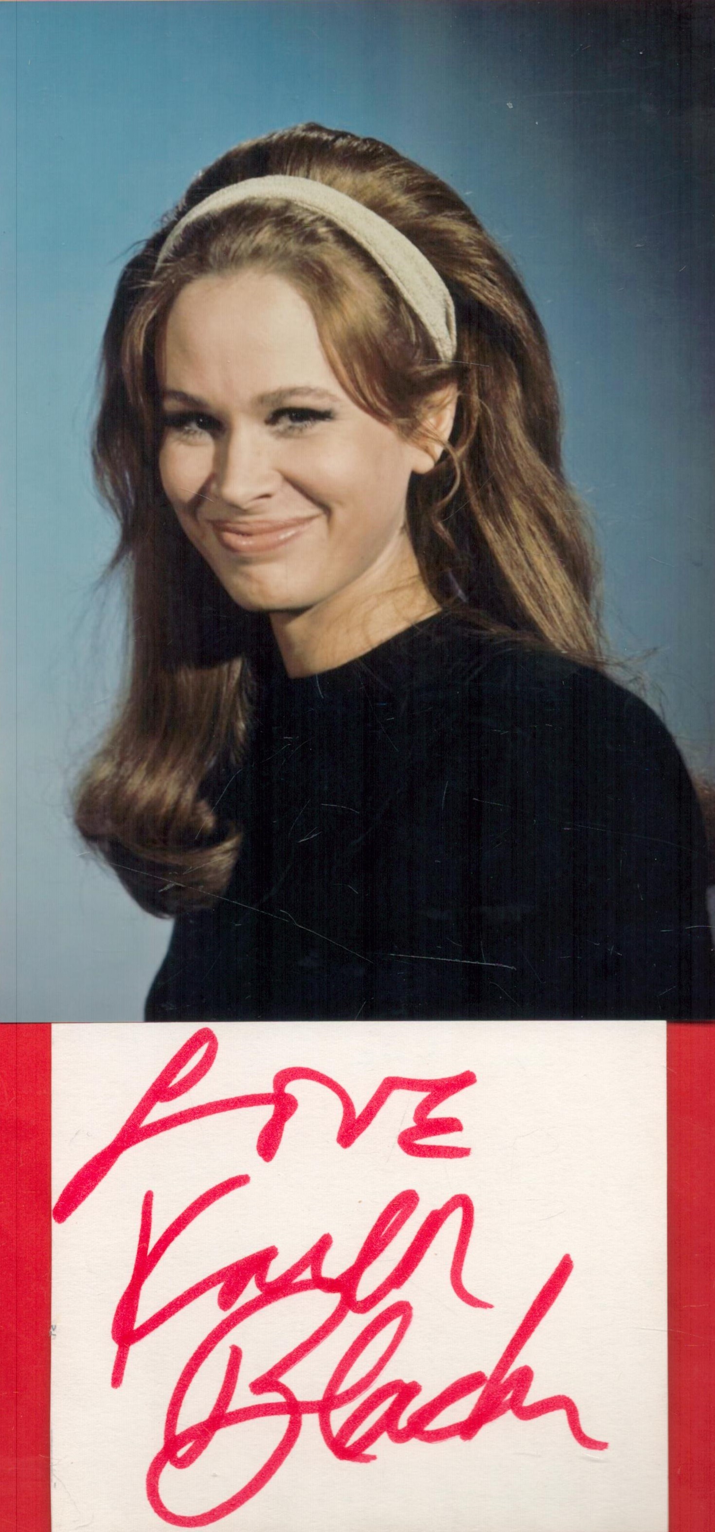 Karen Black (1939-2013) Actress Signed Card With Photo. All autographs come with a Certificate of