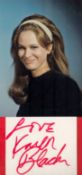 Karen Black (1939-2013) Actress Signed Card With Photo. All autographs come with a Certificate of