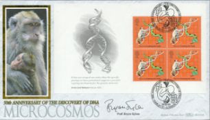 Prof Bryan Sykes signed Microcosmos FDC. 25/2/03 London W1 postmark. All autographs come with a