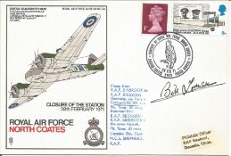 Bill Townsend signed RAF North Coates Closure of the Station 28th February 1971 FDC. Flown from