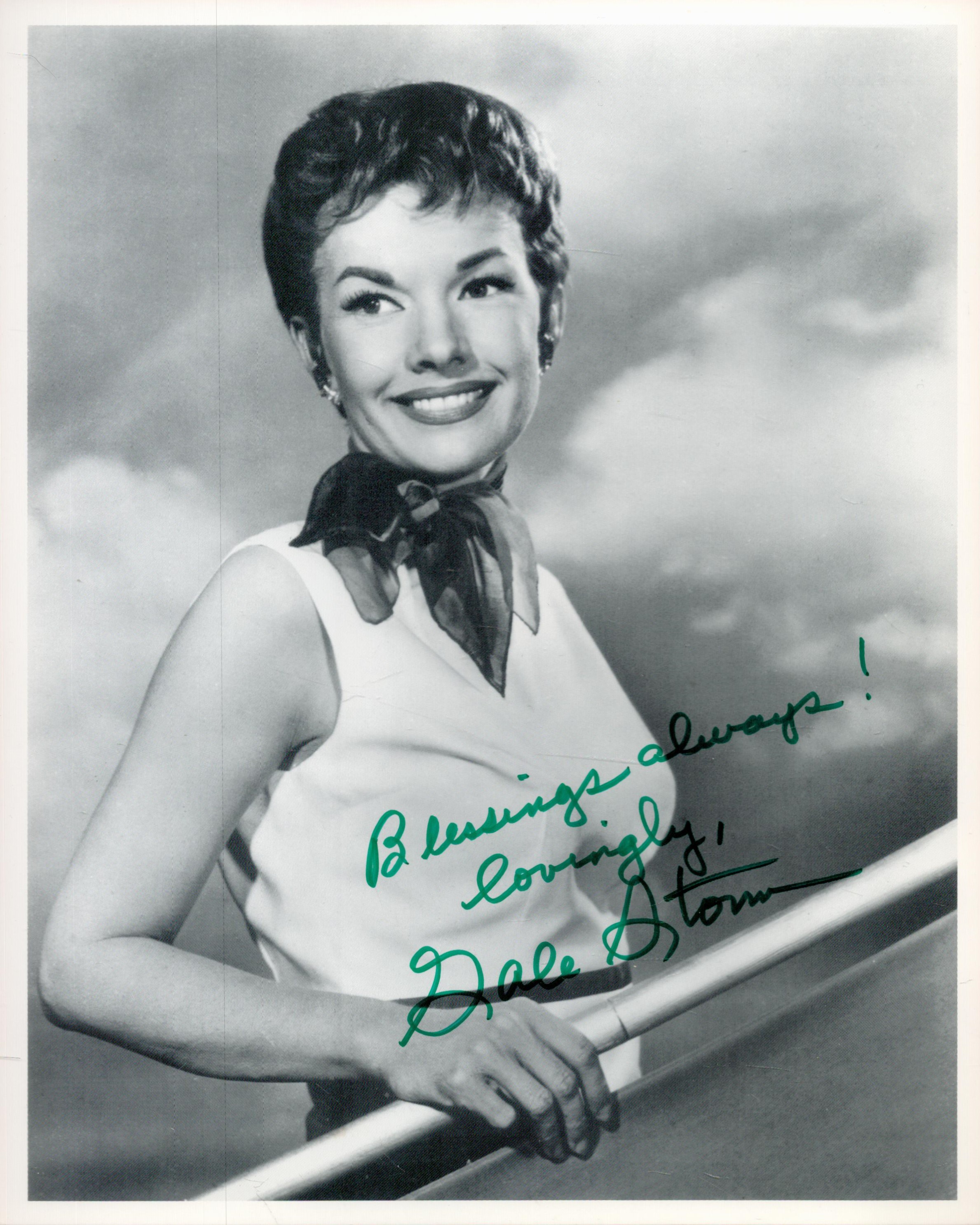 Gale Storm signed 10xx8 vintage black and white photo. All autographs come with a Certificate of