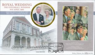Anna Valentine signed Royal Wedding FDC. 9/4/2005 Windsor postmark. All autographs come with a