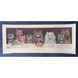 Louis Wain 22 x 9 Colour Print Titled What We Are About To Receive. All autographs come with a