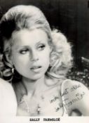 Sally Farmiloe signed 10x8 black and white photo. All autographs come with a Certificate of