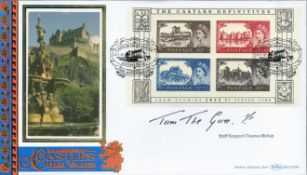 Staff Sgt Thomas Mckay signed Castles Definitives FDC. 22/3/05 Edinburgh postmark. All autographs