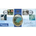 Sir David Mansel Lewis signed 2000 Water and Coast FDC. 7/3/2000 Llanelly postmark. All autographs