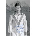 Football Autographed Ian McMillan 12 X 8 Photo - B/W, Depicting Airdrieonian Inside-Forward Ian