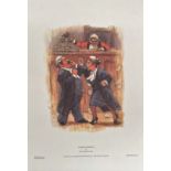 Barry Leighton-Jones 12. 5X 9 Colour Print Titled Closing Argument. All autographs come with a