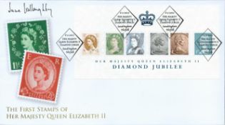 jane Heathcote-Drummond Willoughby signed Diamond Jubilee FDC. 6/2/2012 Sandringham postmark. All