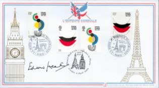 Edward Heath signed L'Entente Cordiale FDC. 6/4/2004 London postmark. All autographs come with a