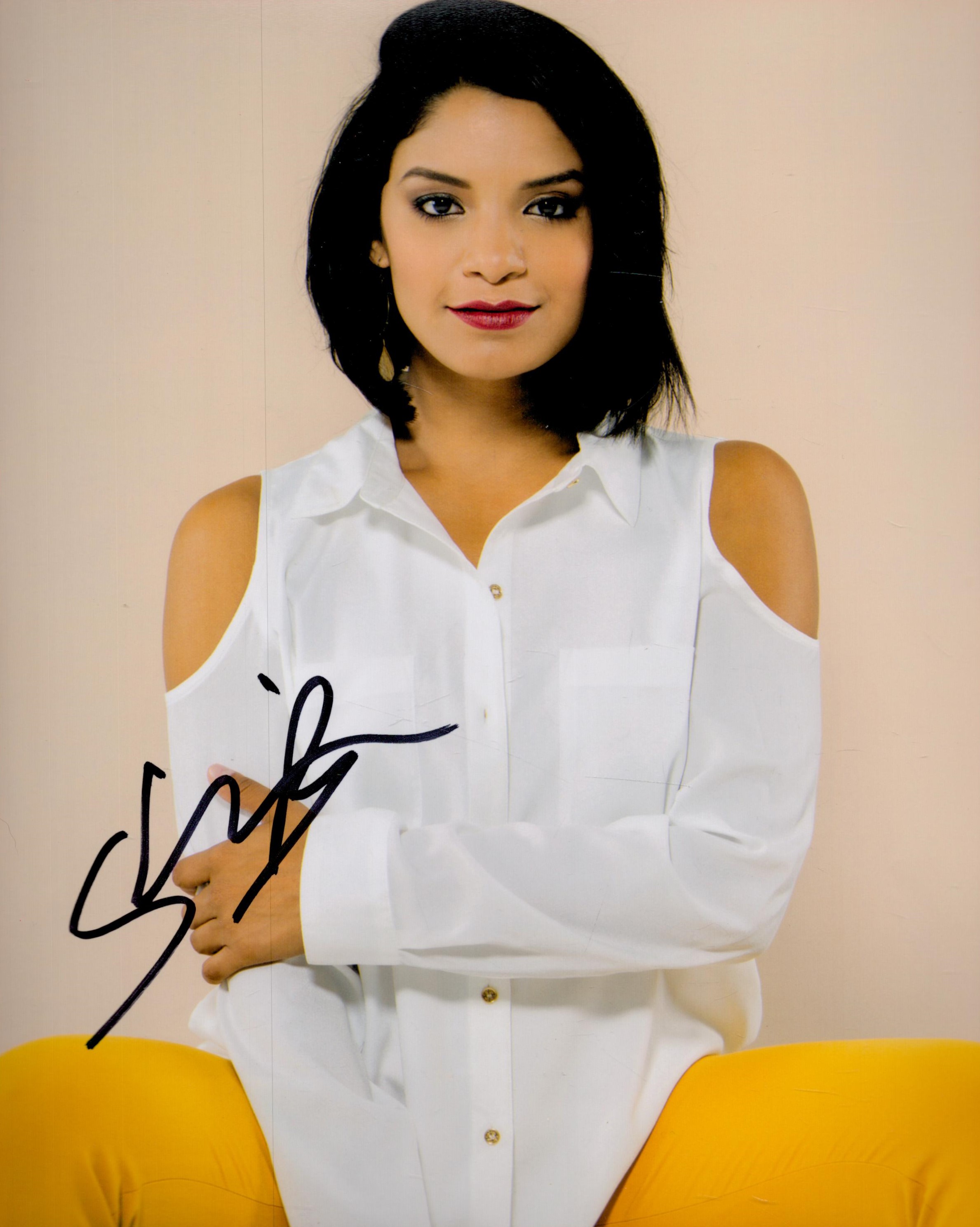 Shakira Barrera signed 10x8 colour photo. All autographs come with a Certificate of Authenticity. We