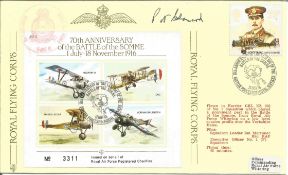 Wg Cdr N. P. W. Hancock DFC signed 70th Anniversary of the Battle of the Somme 1 July-18 November