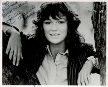 Julie Walters Signed 10x8 inch Black and White Photo. Signed in black ink. Dedicated. Good