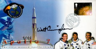 Apollo 7 Walt Cunningham signed Space cover NASA Astronauts. 2002 postmarked cover. Superb