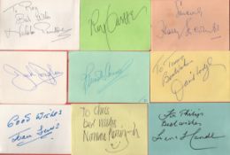 Carry On collection includes 12 signed album pages includes legends such as Bernard Bresslaw,