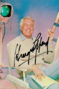 George Peppard Signed 7 x 5 inch Colour Photo. Signed in black ink. Good Condition. All autographs