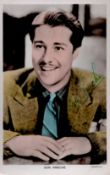 Don Ameche Signed 5x3 inch Colour Photo. Signed in green ink. Good Condition. All autographs come