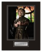 Stunning Display! Game Of Thrones Peter Dinklage hand signed professionally mounted display. This