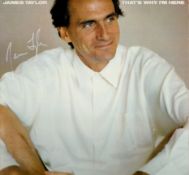 James Taylor Singer Signed Vintage 1985 Lp Record 'That's Why I'm Here'. Good Condition. All