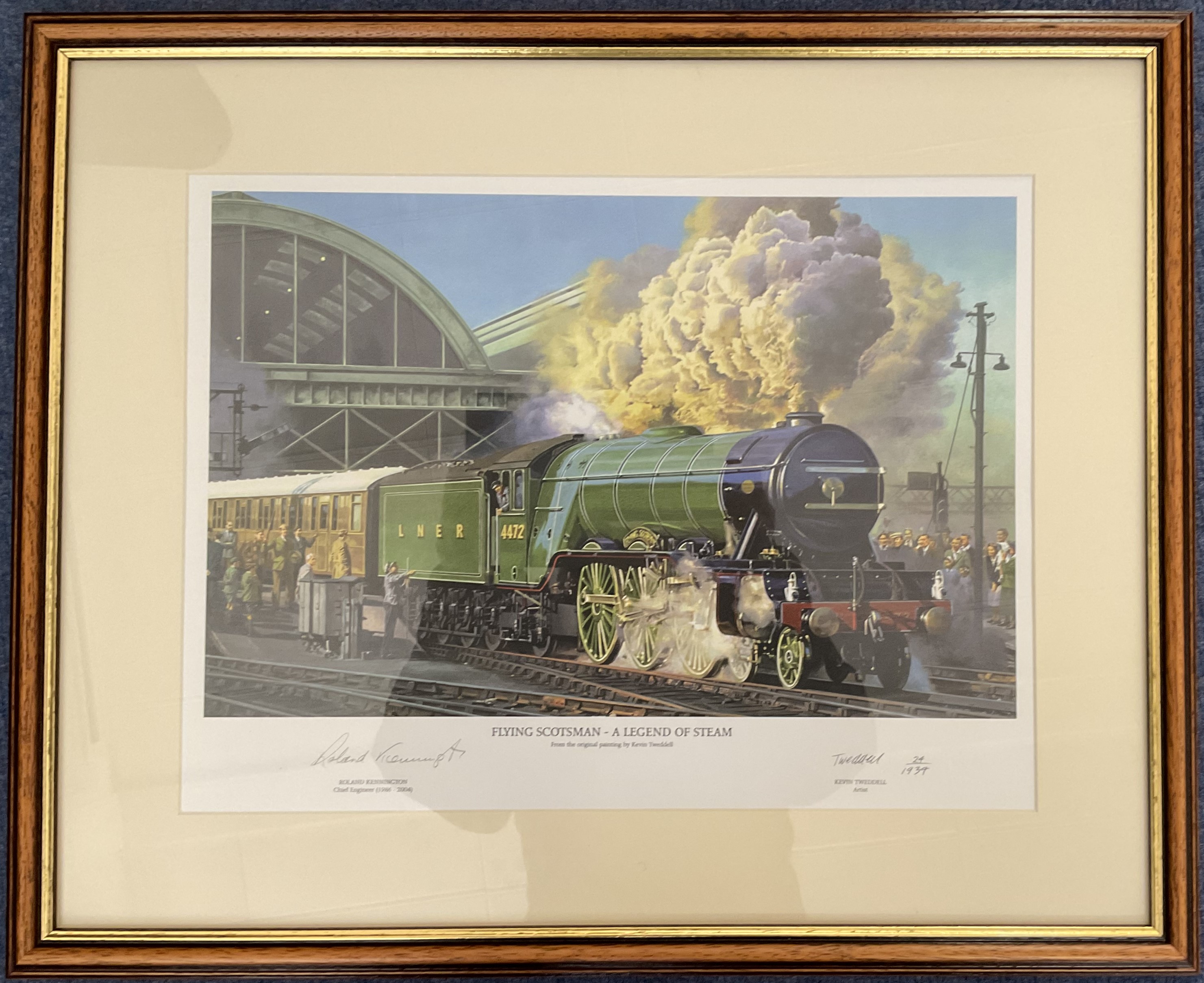 Kevin Twedell and Chief Engineer Roland Kennington Signed Flying Scotsman- A Legend Of Steam
