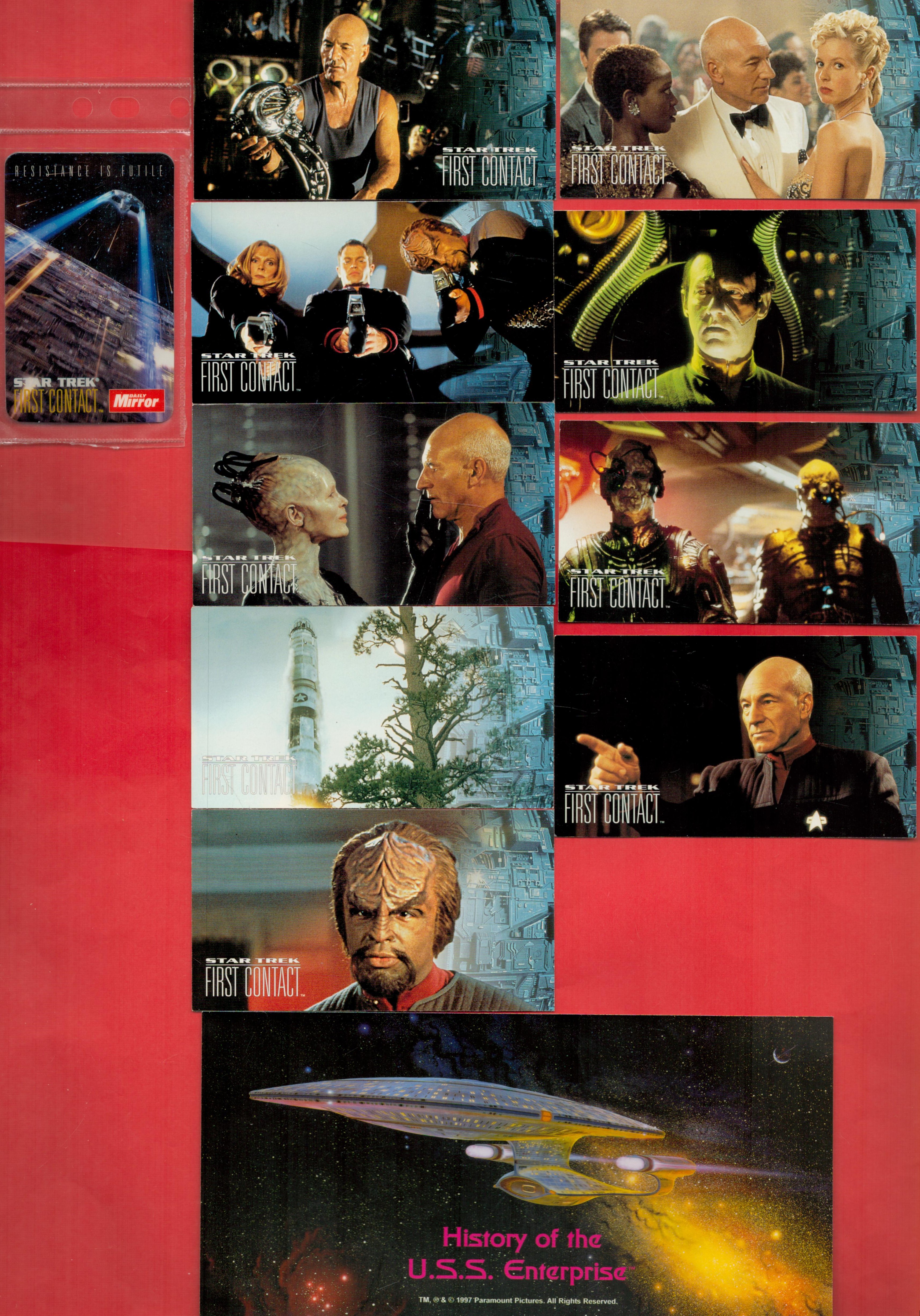 Star Trek Collection Titled History of the U.S.S. Enterprise. 8 Original, Unused Phonecards. 8 First - Image 3 of 3