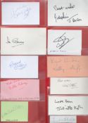 TV and Film collection 20 signed album pages and cuttings featuring some legendary names such as Roy