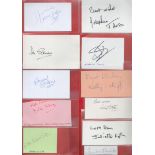 TV and Film collection 20 signed album pages and cuttings featuring some legendary names such as Roy